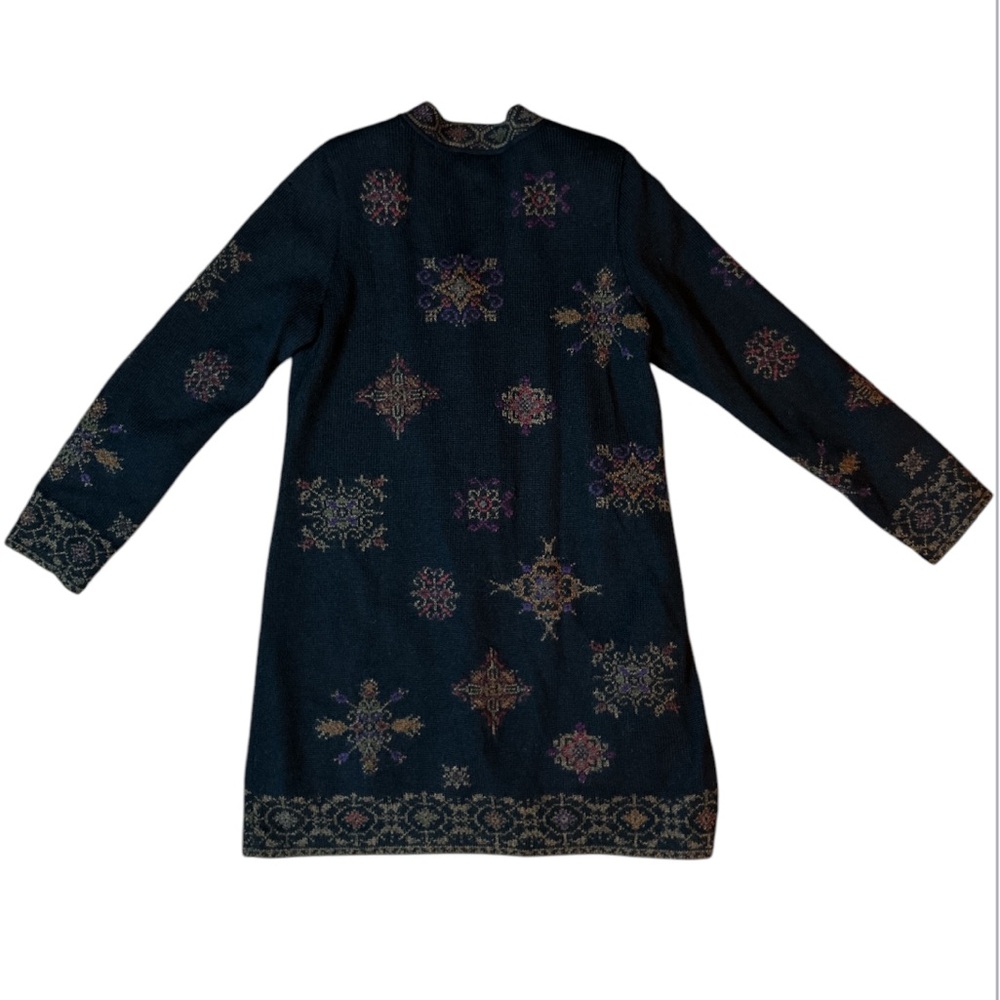 Peruvian Connection Lined Sweater Jacket Size:L C… - image 3